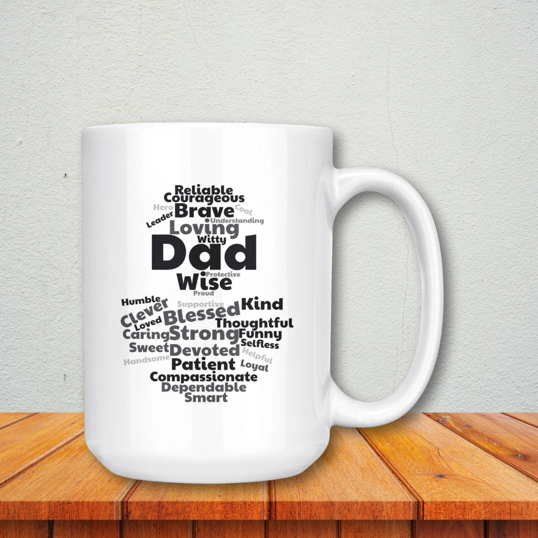Dad Mug - 'On The Road' - Makes a great gift for Birthdays, Christmas, Father's Day or anytime!