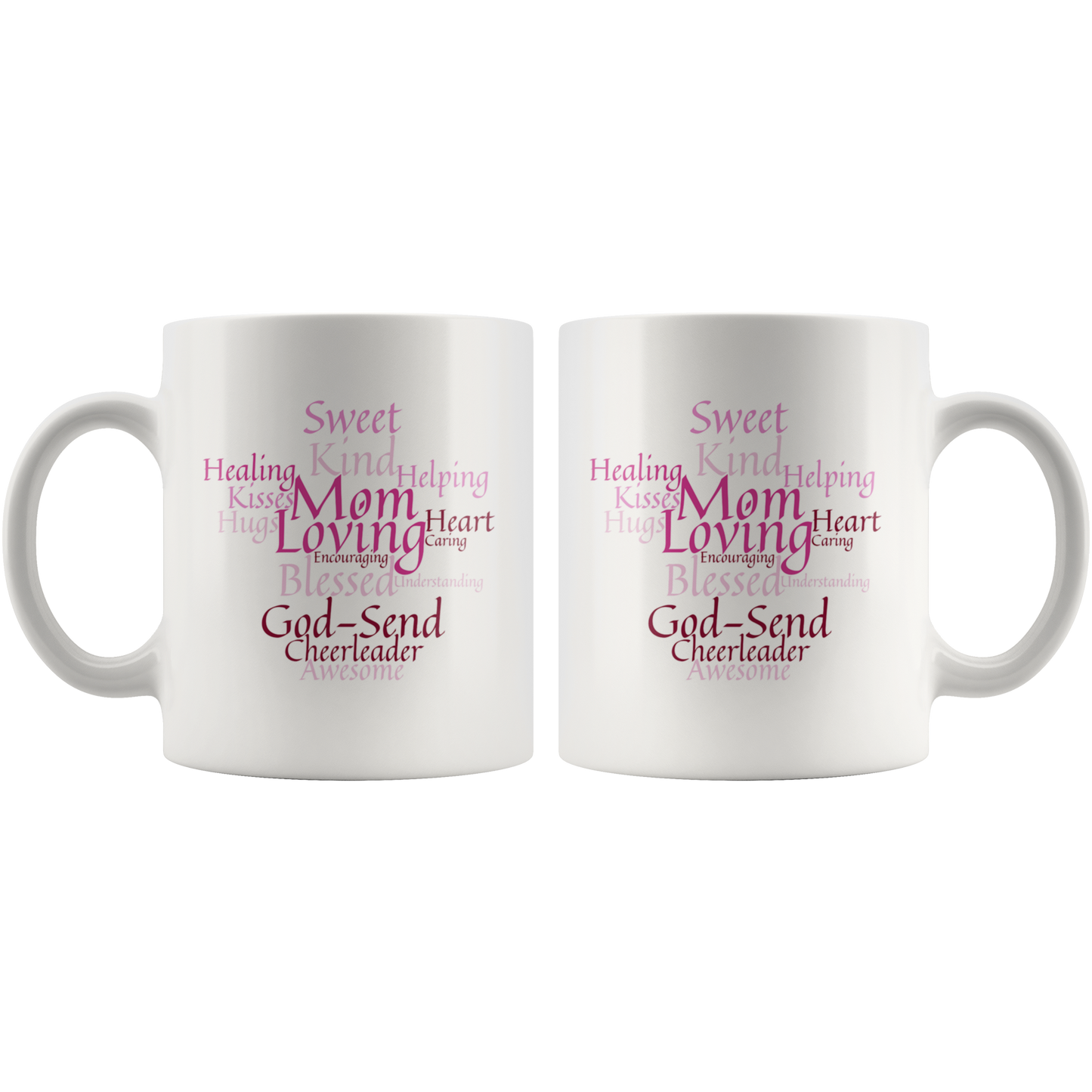 Mom Mug 'Pink Petals' - Makes a Great Gift for Birthdays, Christmas, Mother's Day or anytime!
