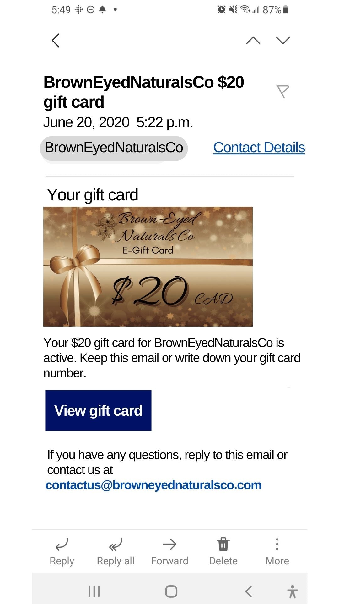 E-Gift Cards (choose your amount)