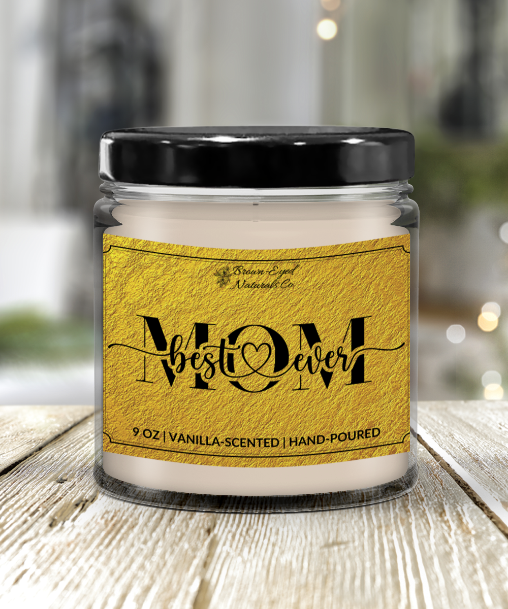 Best Mom Ever Candle - Gold