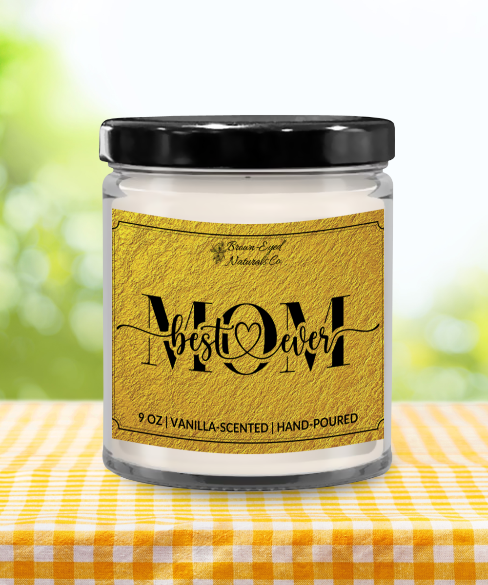 Best Mom Ever Candle - Gold