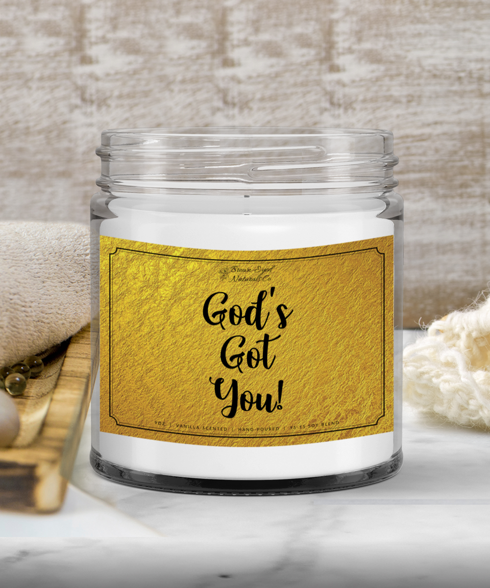 'God's Got You!' Vanilla-Scented Candle