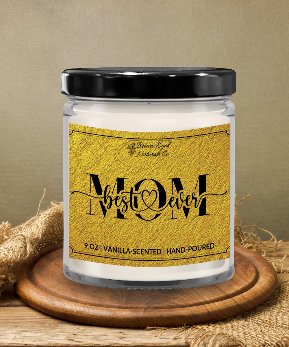 Best Mom Ever Candle - Gold