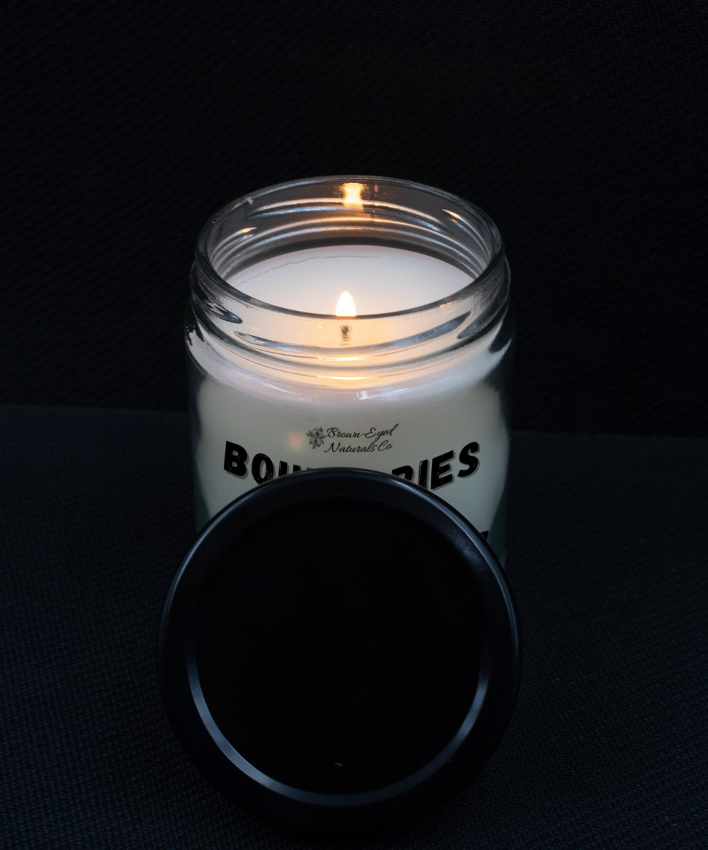 'Boundaries are EVERYTHING!' Vanilla-Scented Candle