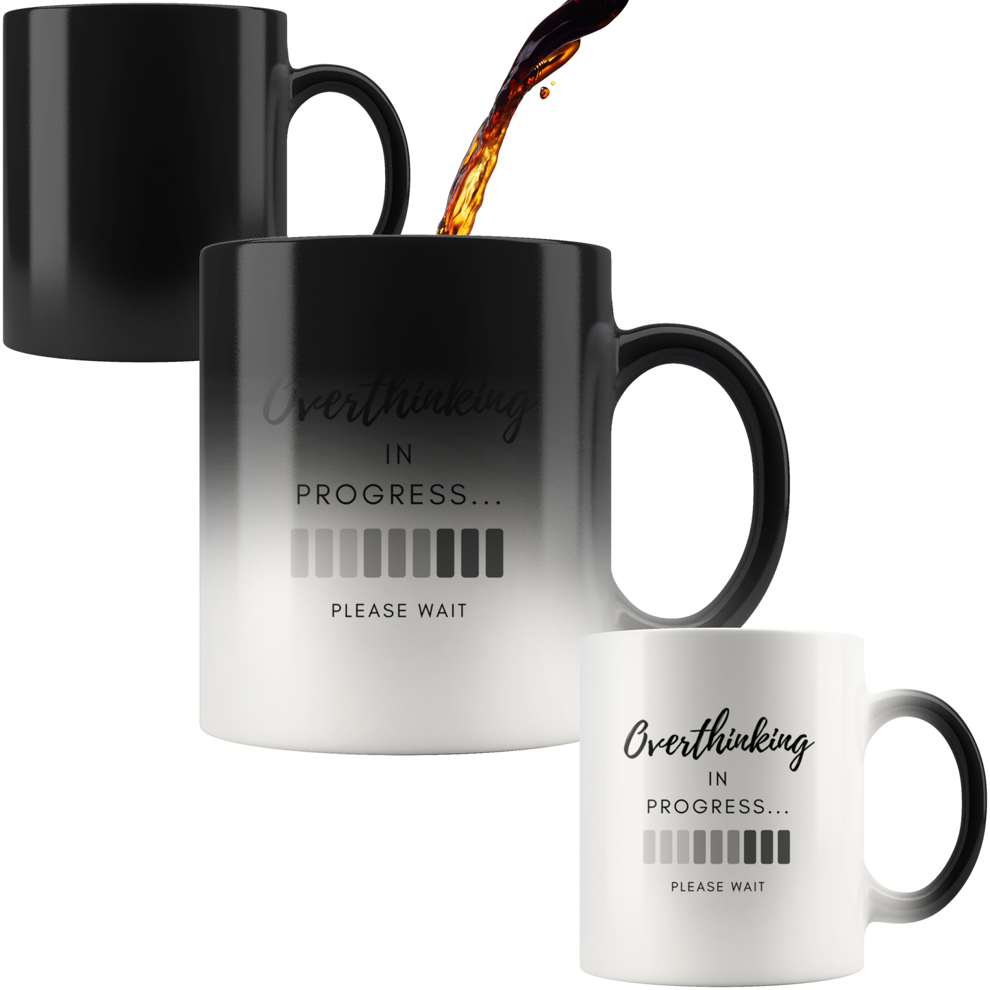 Overthinking in Progress...Please Wait - Colour-Changing 'Magic Mug'