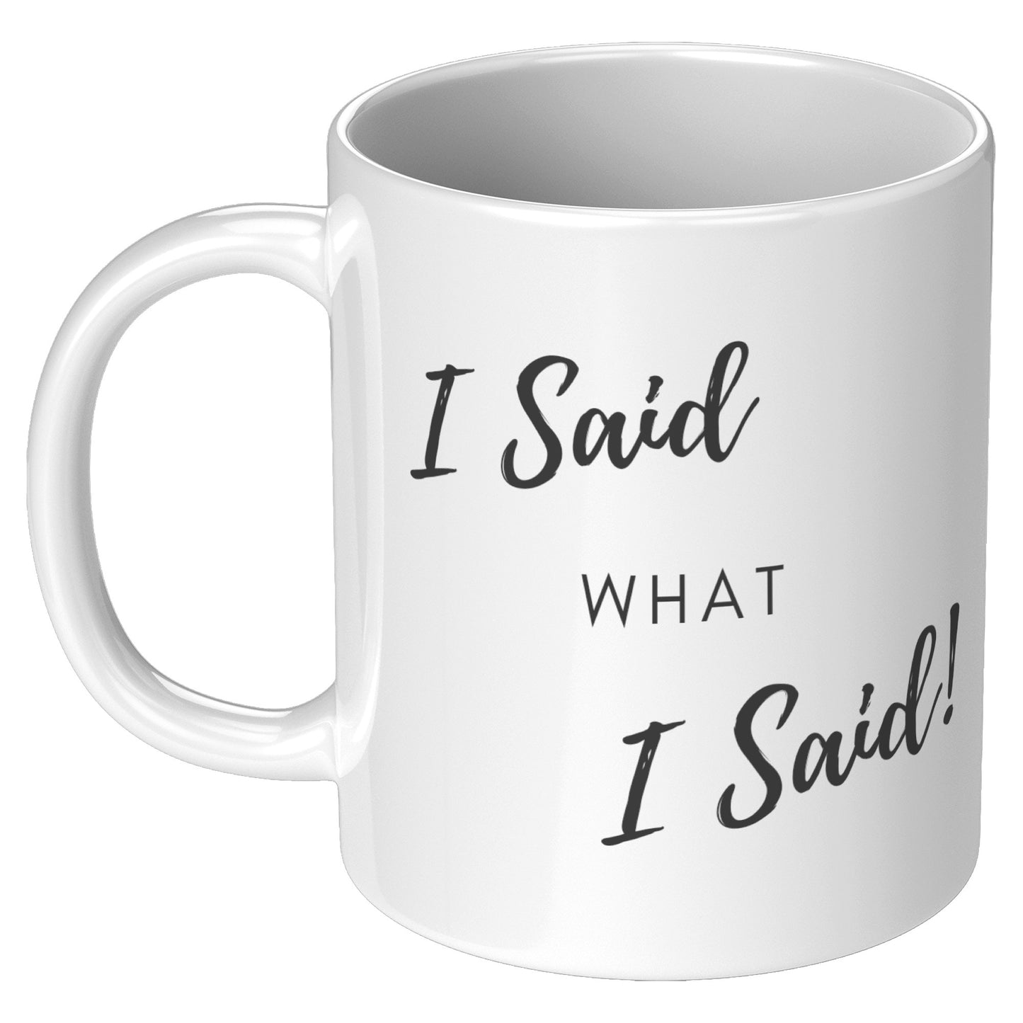 I Said What I Said! - Accent Mug