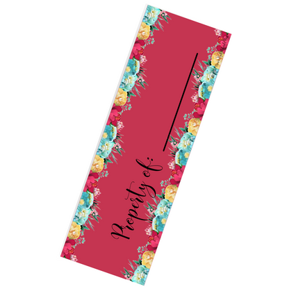 Printable Floral "Property of" Bookmark