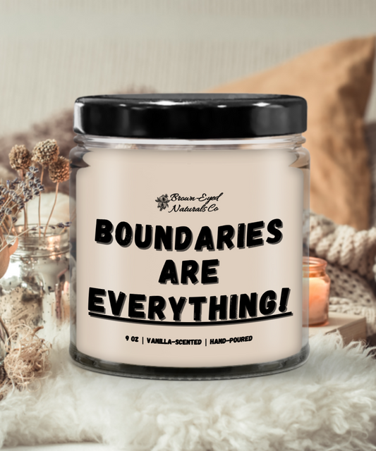 'Boundaries are EVERYTHING!' Candle
