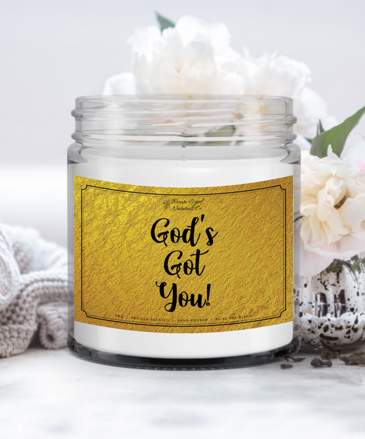'God's Got You!' Vanilla-Scented Candle