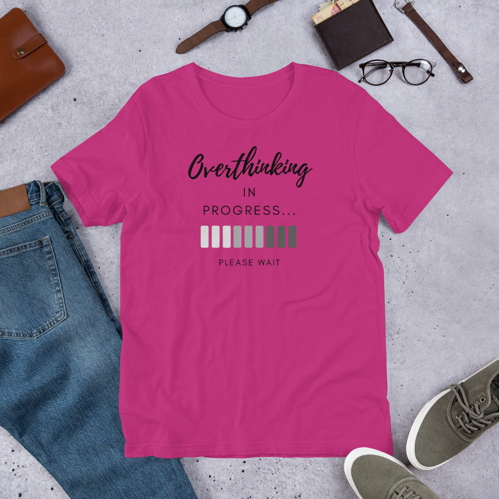 'Overthinking in Progress' Short-Sleeve T-Shirt